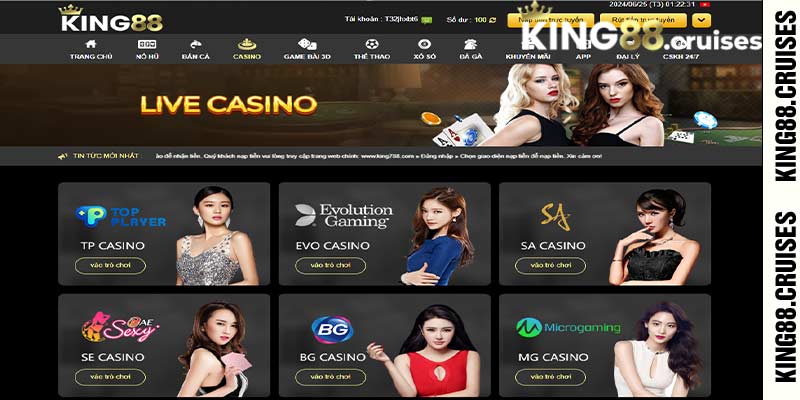 Casino King88 cộng tác với những nhà cái uy tín