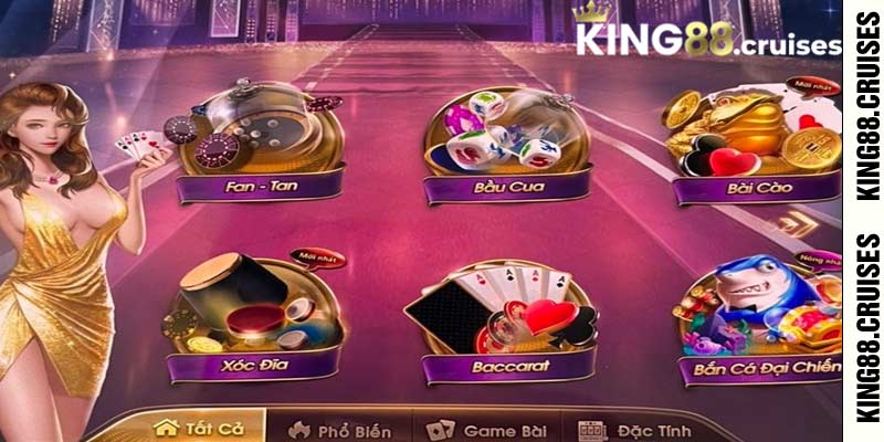 Tổng hợp game bài đỉnh cao có tại 3D Casino King88