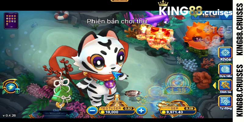 Top game bắn cá có lượng tải cao nhất tại King88